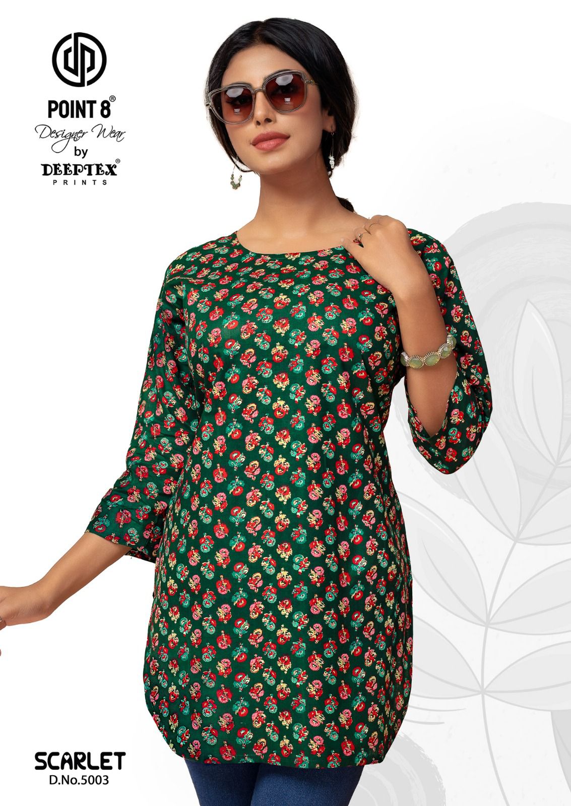 Scarlet Vol 5 By Deeptex Poplin Cotton Short Kurti Wholesale Shop In Surat